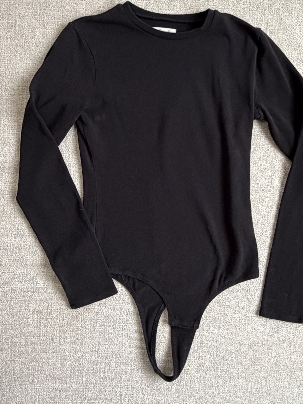 Madewell Black Long Sleeve Bodysuit Size Large